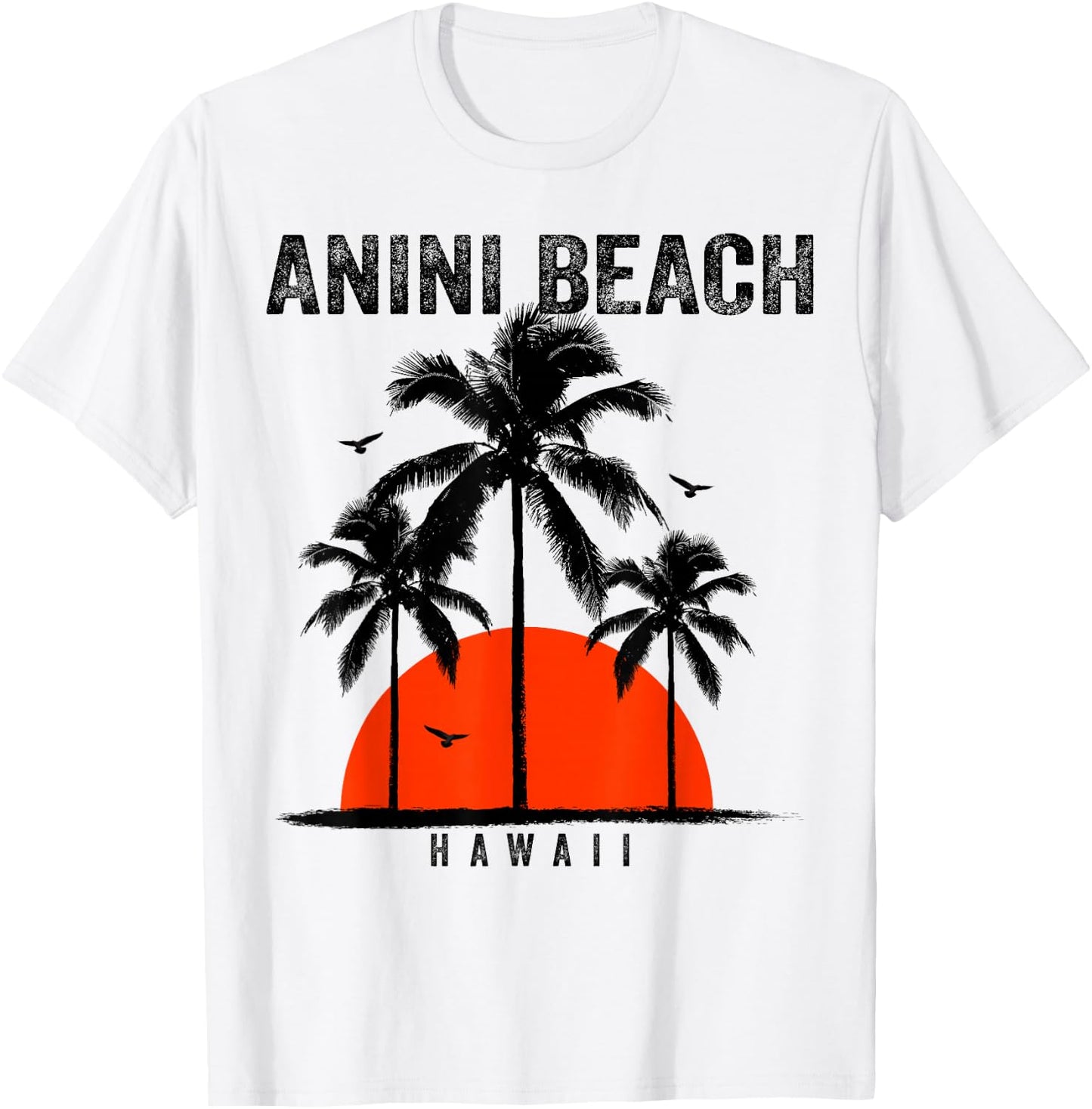 Anini Beach Hawaii Surfing Surfboarding T-Shirt - T-Shirt | White