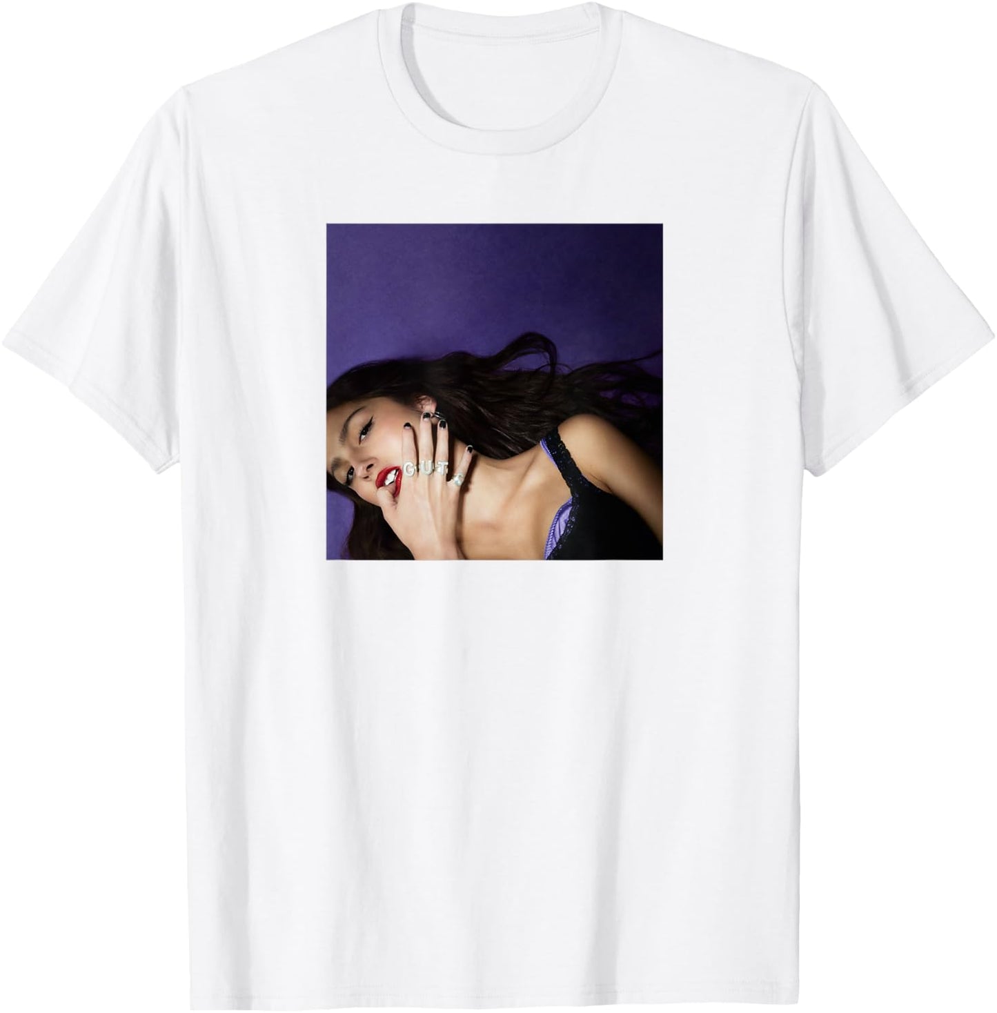 Official Olivia Rodrigo Guts Album Cover , White T-Shirt - T-Shirt | White
