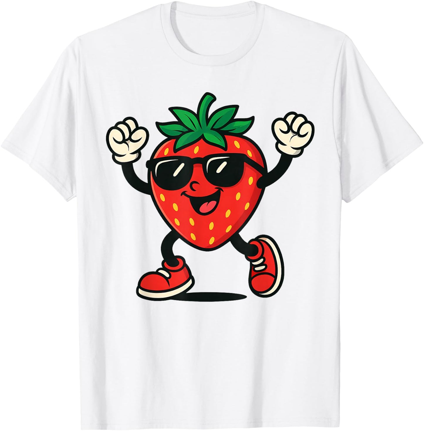 Cool Strawberry Design Fruit Strawberry Lover Men Women T-Shirt - T-Shirt | White