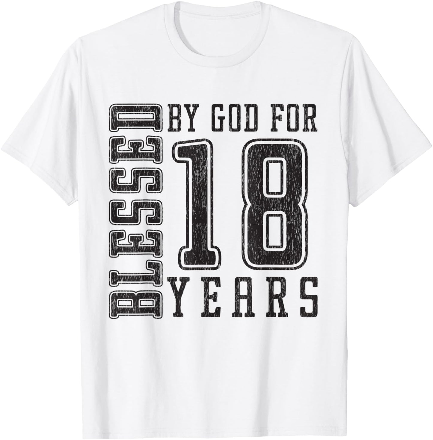 Blessed by God for 18 Years birthday boy teen vintage T-Shirt - T-Shirt | White