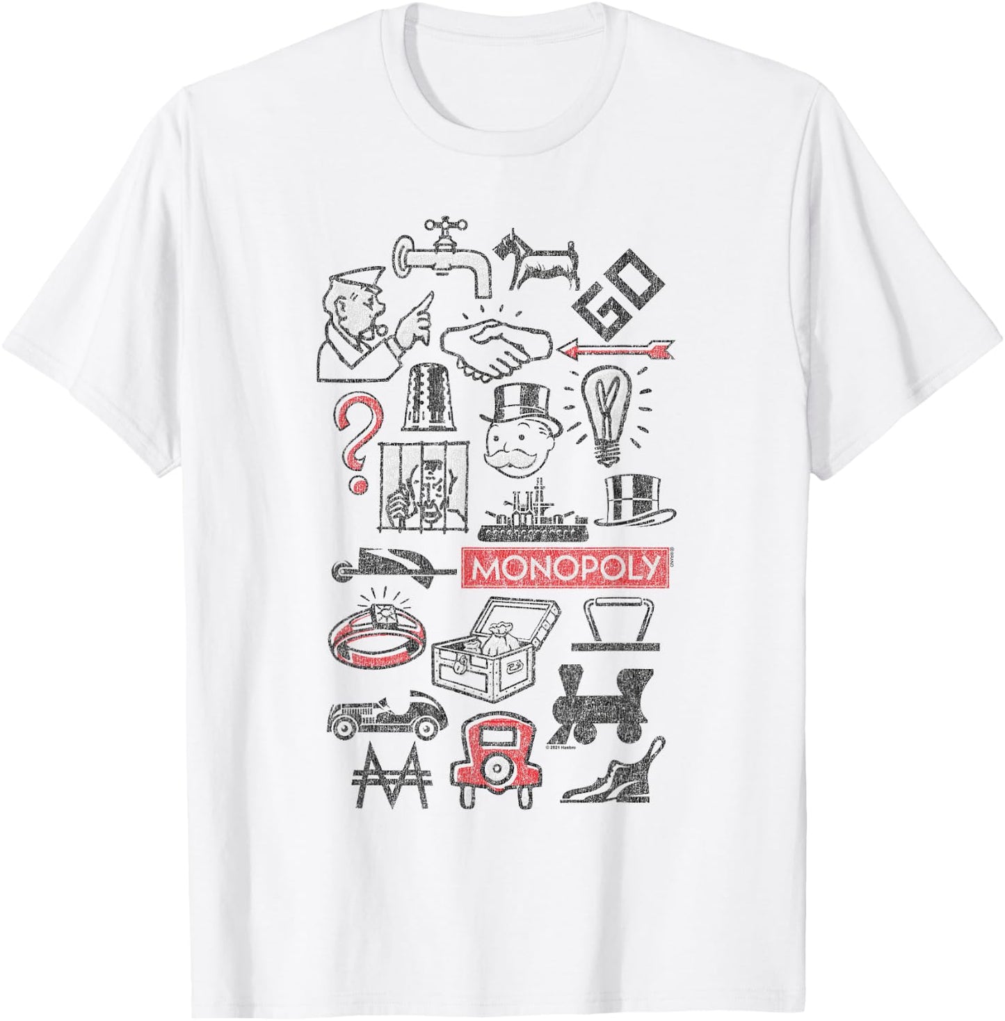 Monopoly Icons , White, s T-Shirt - T-Shirt | White
