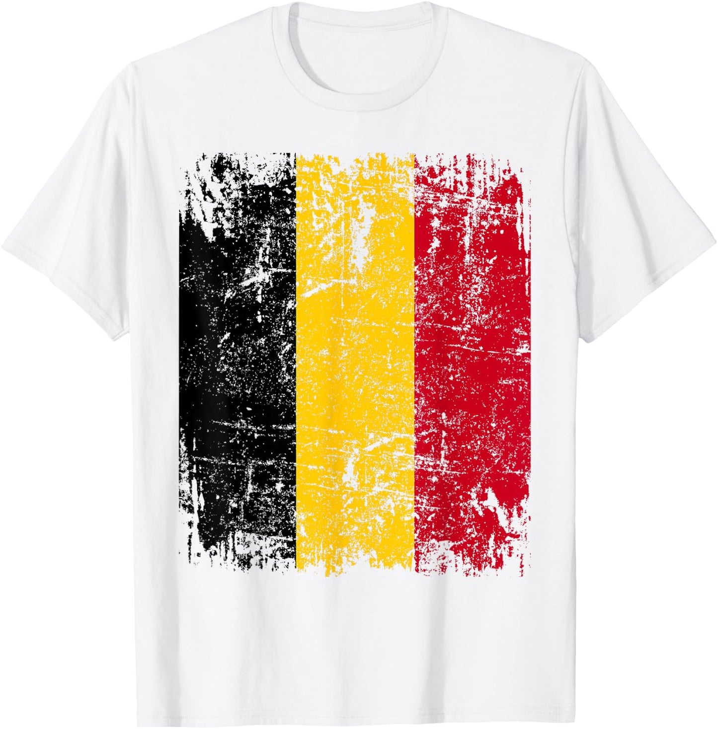 BELGIUM Flag | Men Women Kids BELGIUM , white, S T-Shirt - T-Shirt | White