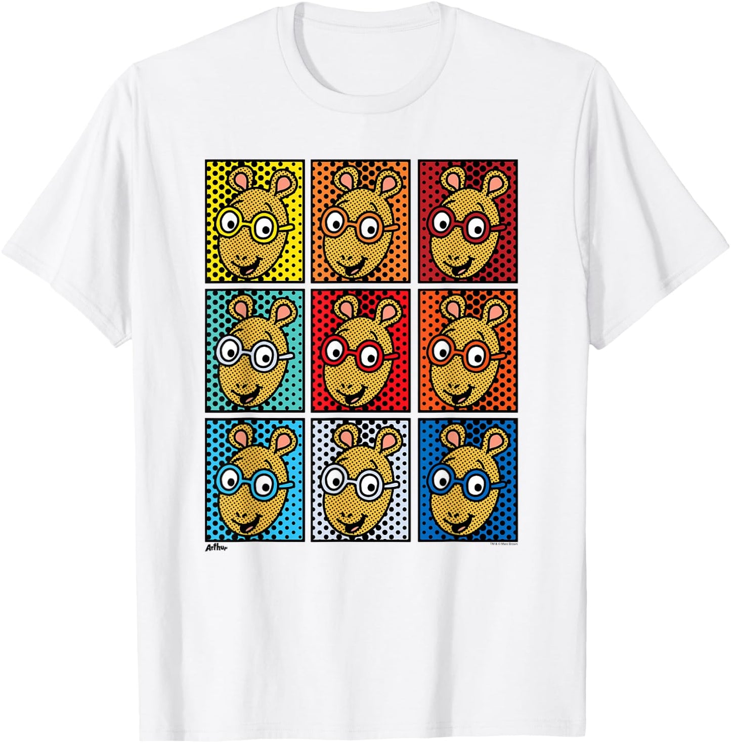 Arthur Pop Art Arthur T-Shirt - T-Shirt | White