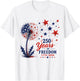 250 Years of Freedom 1776 2026 Dandelion 4th of July T-Shirt - T-Shirt | White