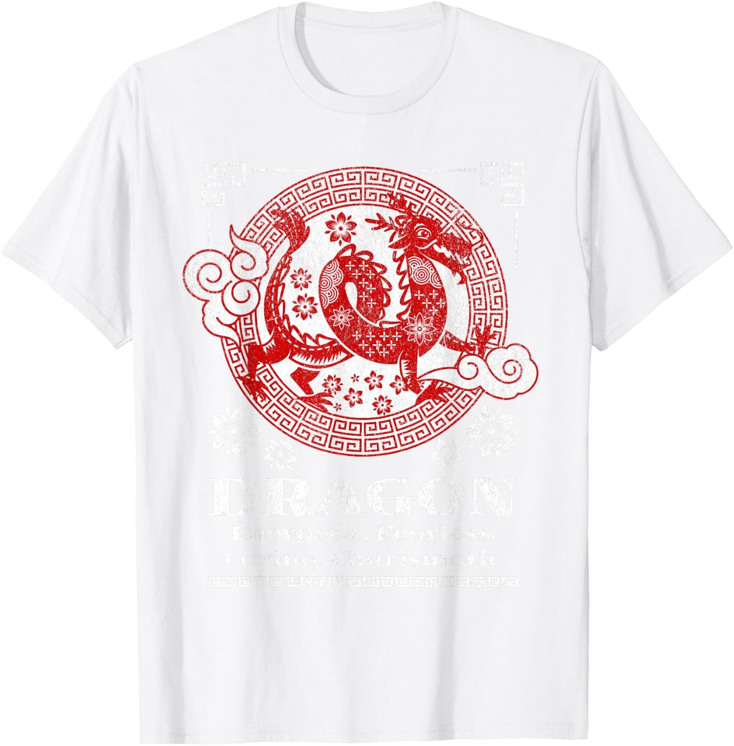 Chinese Zodiac Dragon Personality T-Shirt - T-Shirt | White