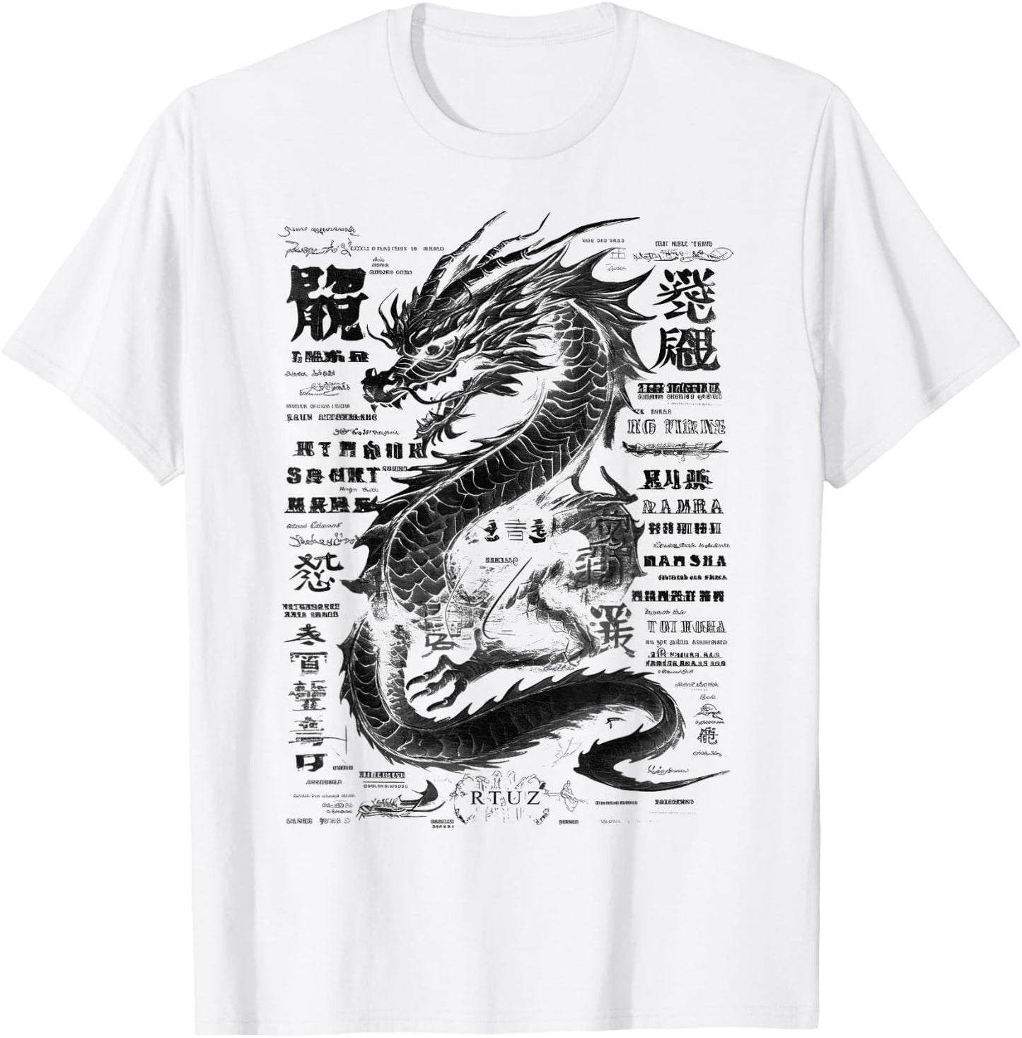 Drachen Streetwear Aesthetic Retro Mode Dragon Damen Herren T-Shirt - T-Shirt | White