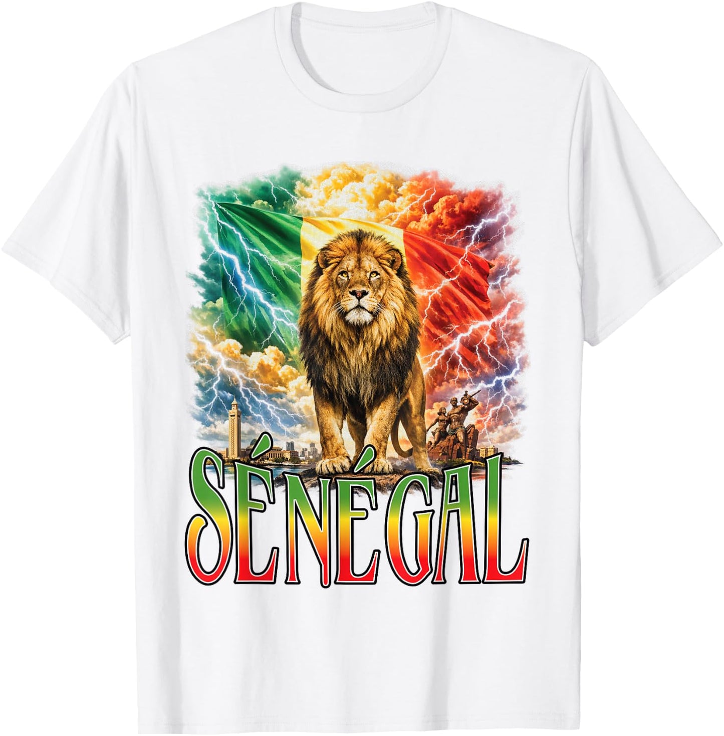 Senegal Bootleg Senegal Y2k T-Shirt - T-Shirt | White