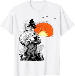 Hangover Human Tree Graphic , White T-Shirt - T-Shirt | White