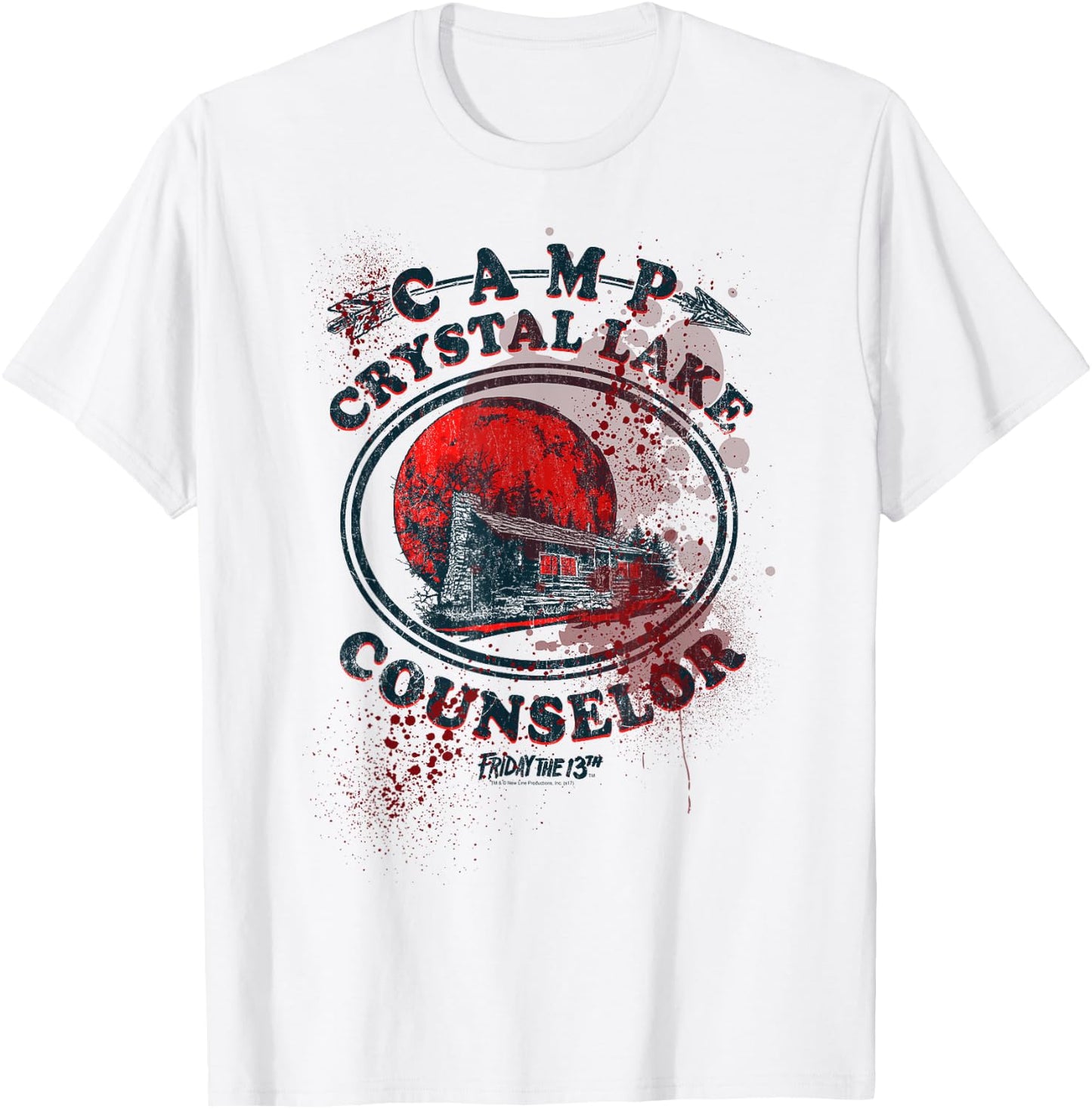 Friday The 13th Camp Counselor Victim T-Shirt - T-Shirt | White