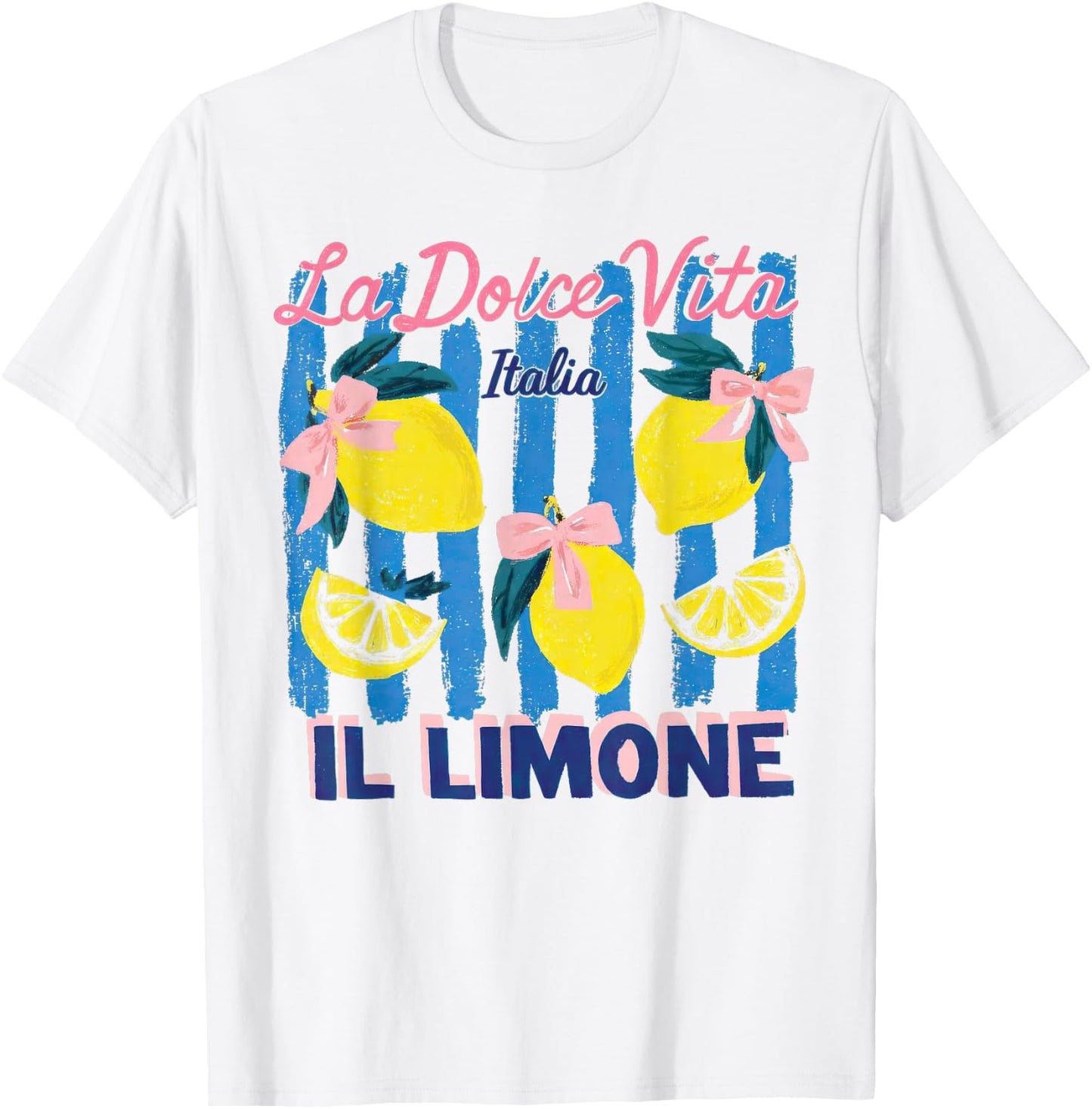 La Dolce Vita Italia Il Limone Vintage Lemon Summer Women T-Shirt - T-Shirt | White