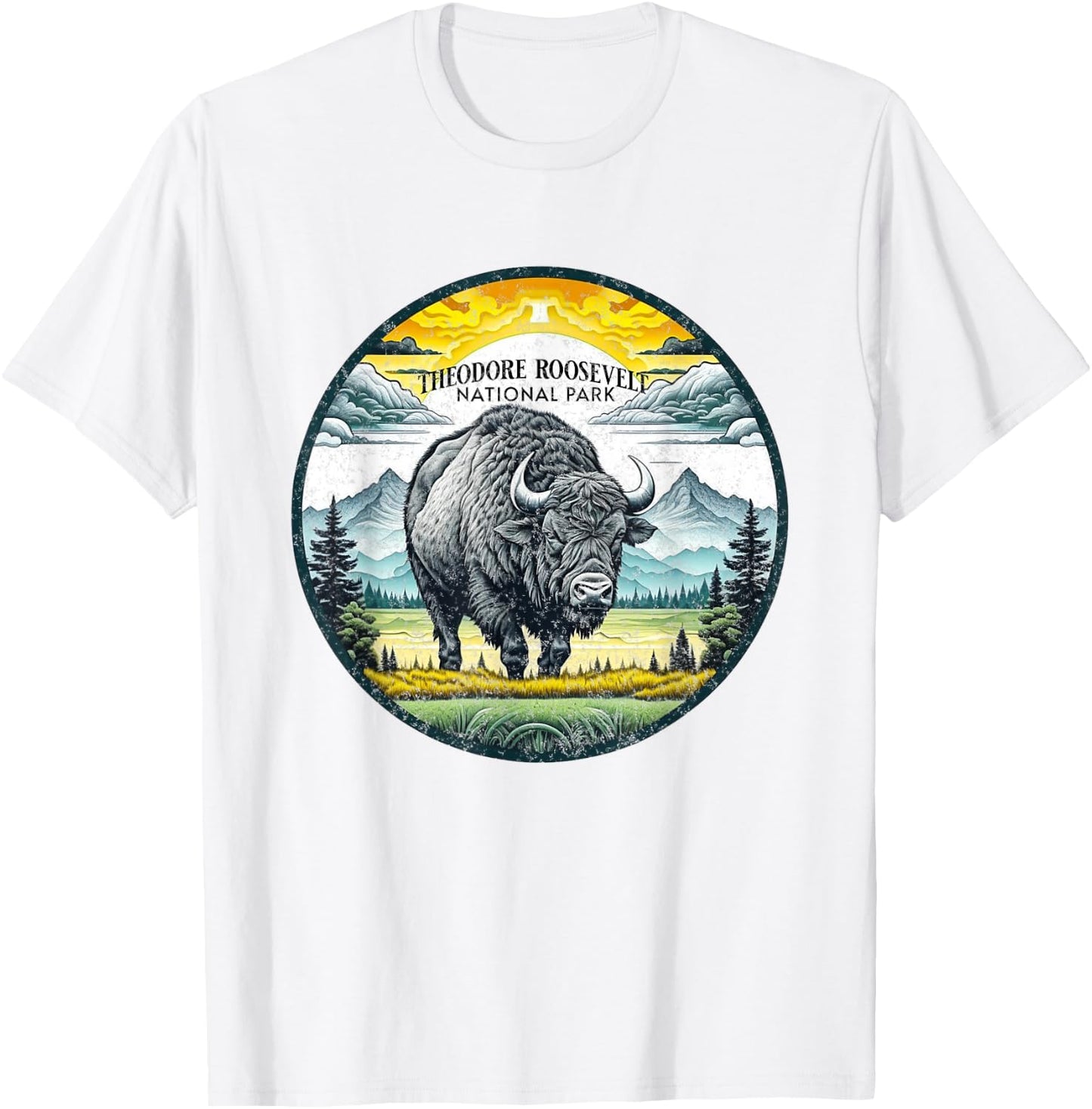 Theodore Roosevelt National Park T-Shirt - T-Shirt | White