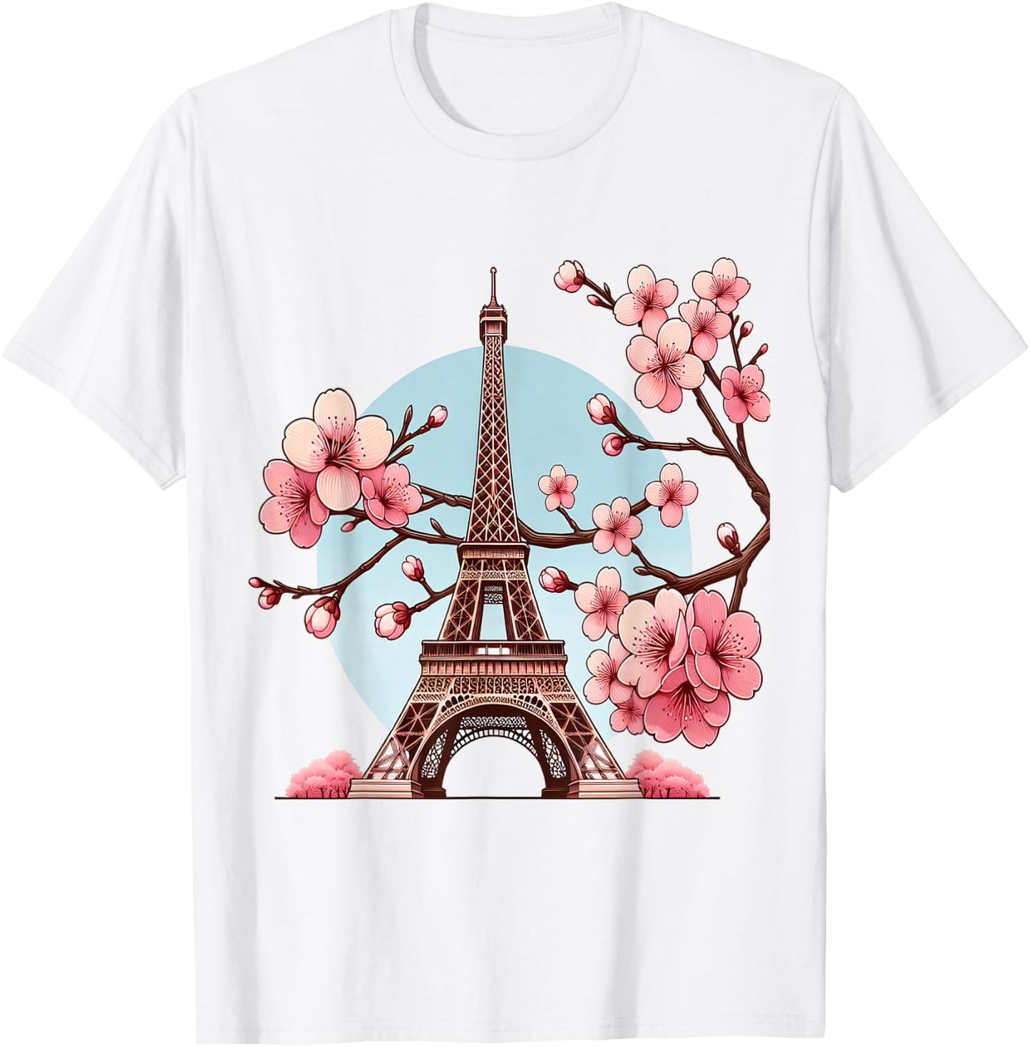 Paris Eiffel Tower , White, S T-Shirt - T-Shirt | White