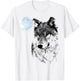 Wolf Moon Wof lover T-Shirt - T-Shirt | White