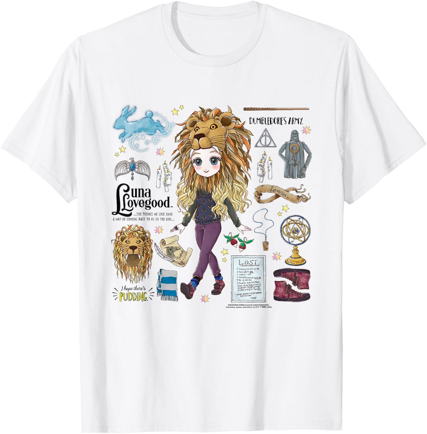 Harry Potter The Eccentric Luna Lovegood Small T-Shirt - T-Shirt | White