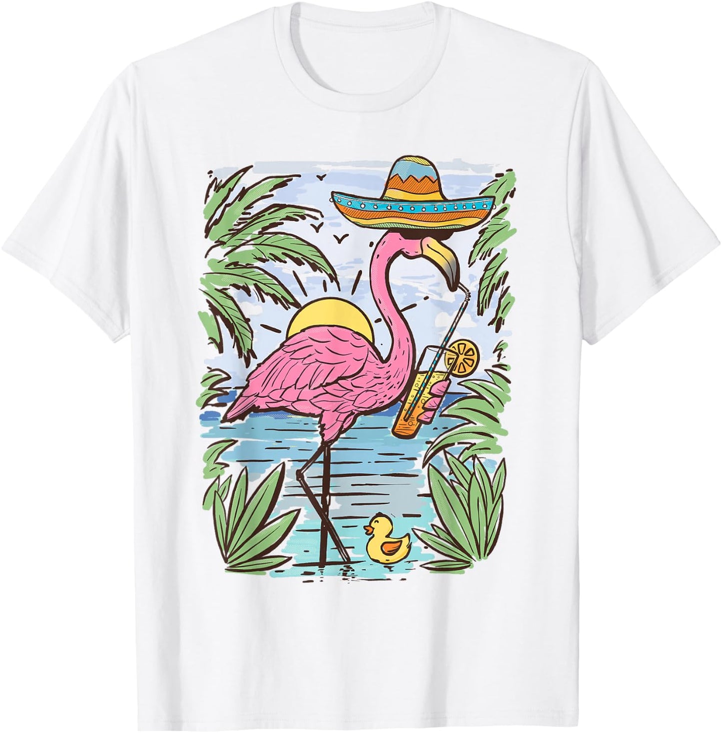 Flamingo T-Shirt - T-Shirt | White