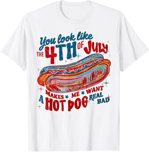 You Look Like the 4th of July Patriotic America Men Women T-Shirt - T-Shirt | White