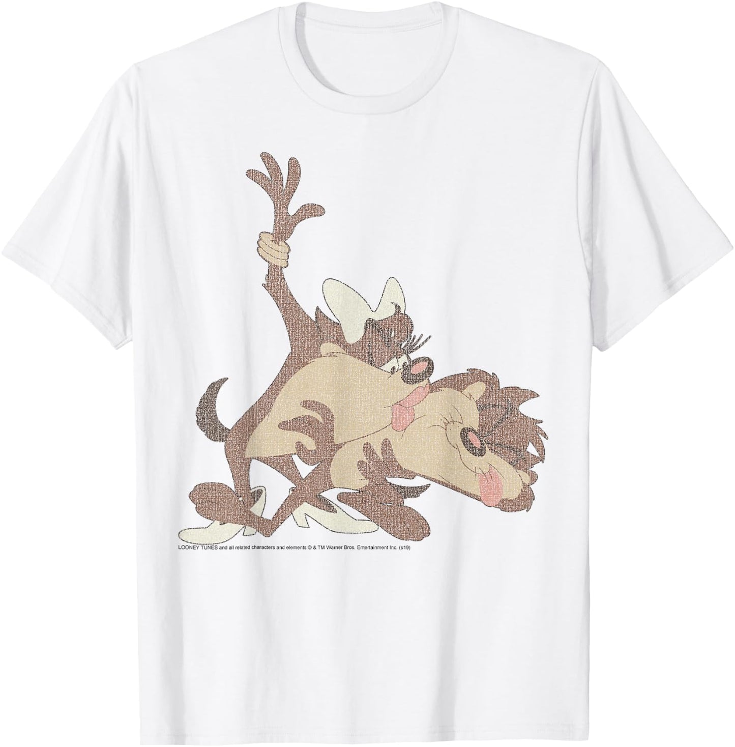 Looney Tunes Taz Kiss Portrait T-Shirt - T-Shirt | White