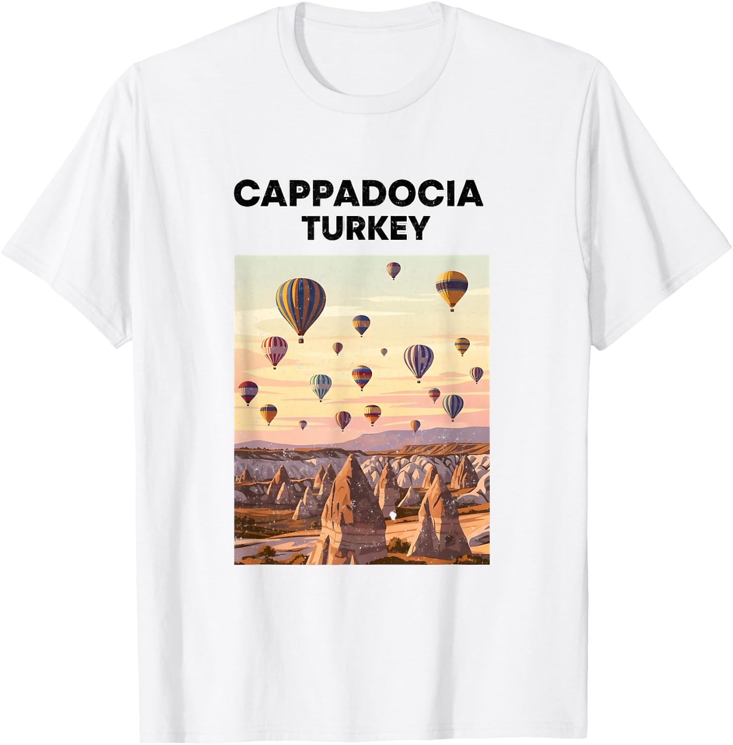 Montgolfière Turquie Cappadoce T-Shirt - T-Shirt | White