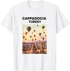 Montgolfière Turquie Cappadoce T-Shirt - T-Shirt | White