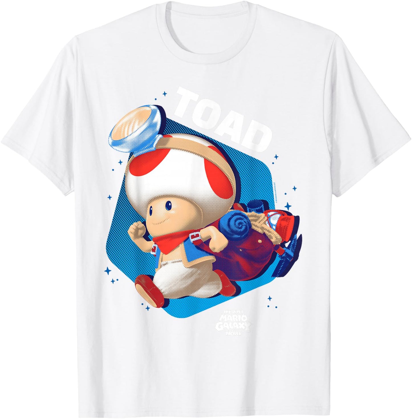 The Super Mario Galaxy Movie Toad Galactic Run T-Shirt - T-Shirt | White