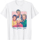 The Golden Girls Iconic Characters Group Shot Retro Poster , White T-Shirt - T-Shirt | White