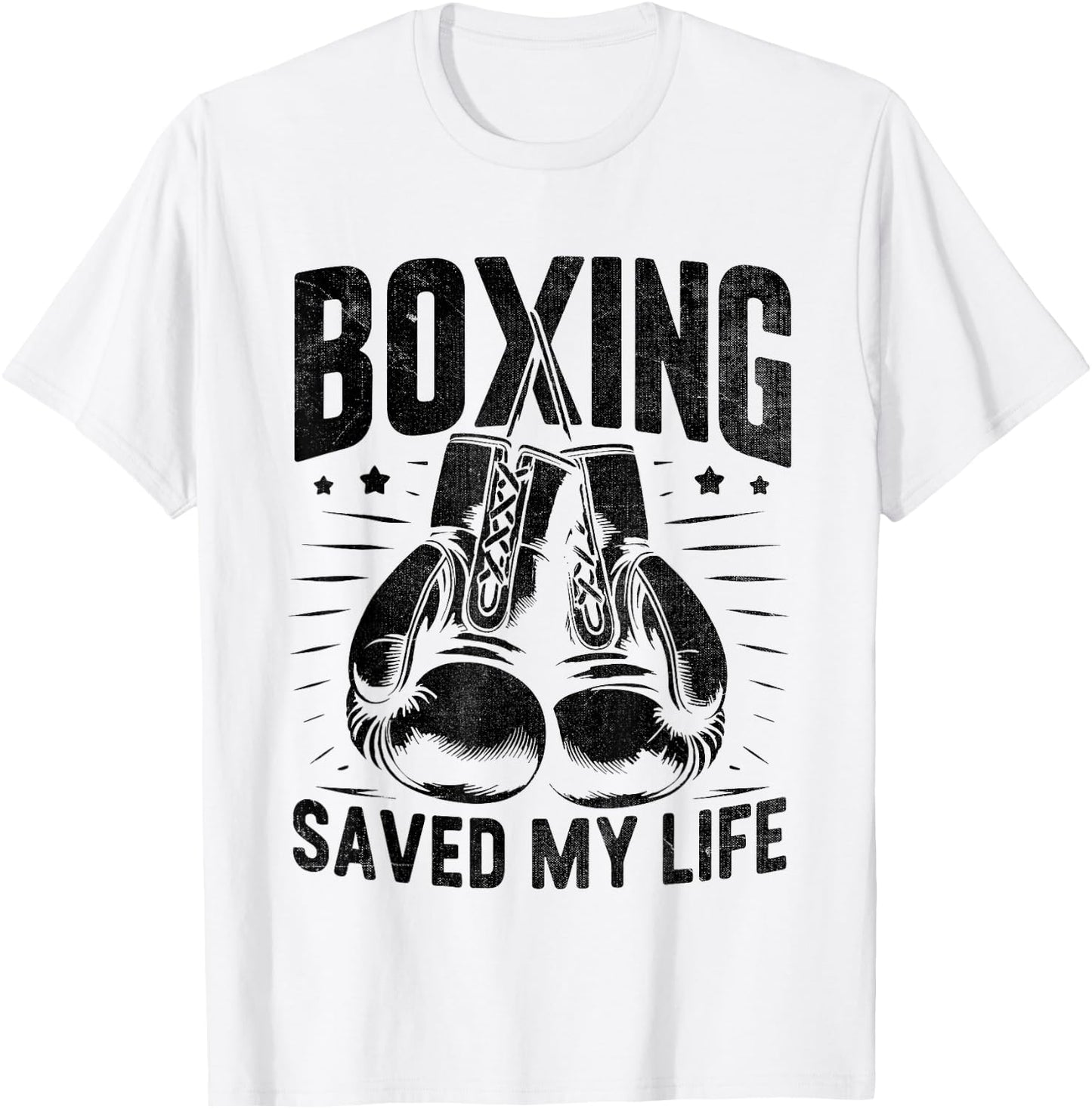 Boxing Saved My Life Boxer Fighter Boxers T-Shirt - T-Shirt | White