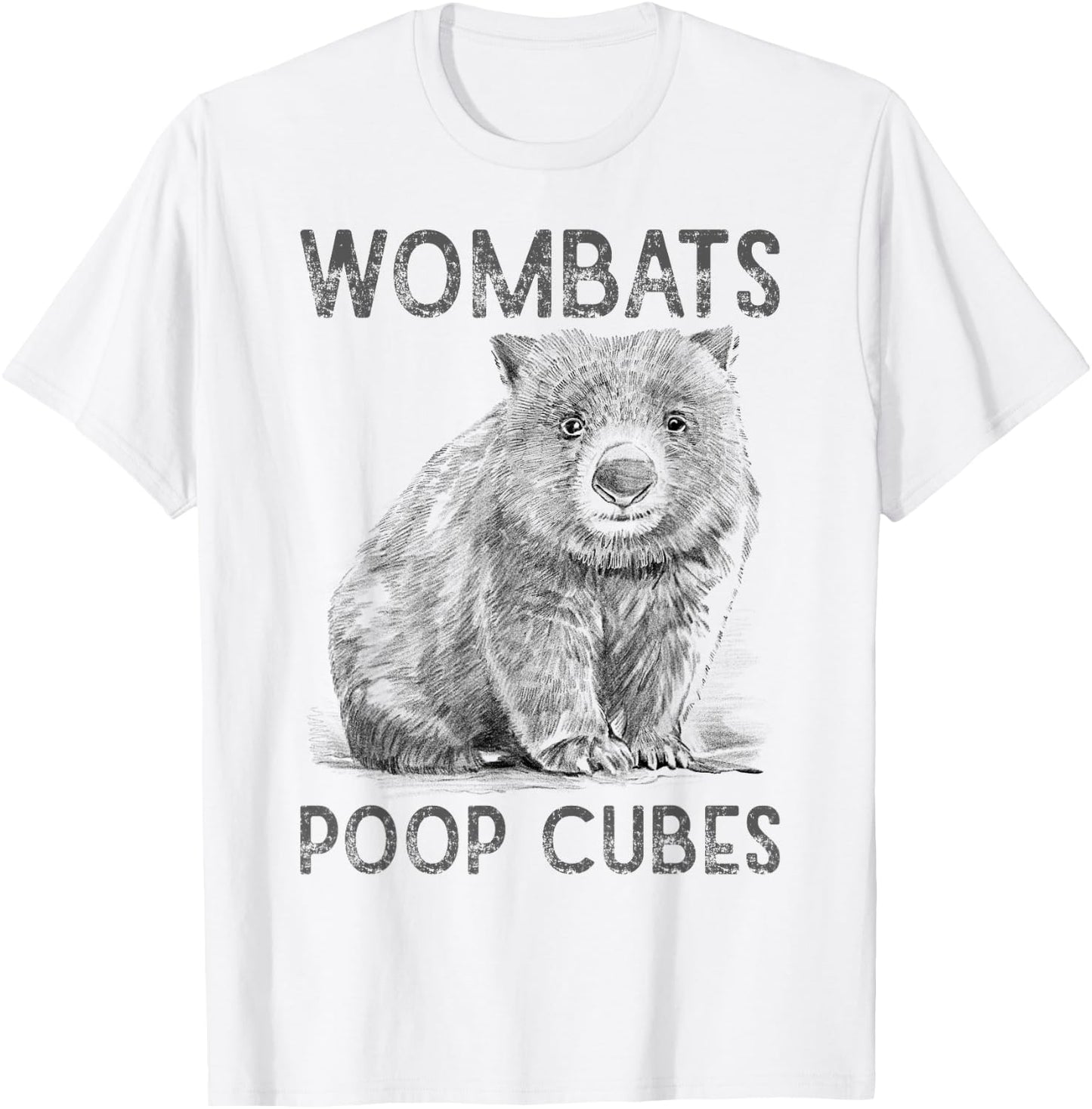 Wombats Poop Cubes For A Wombats Lover T-Shirt - T-Shirt | White