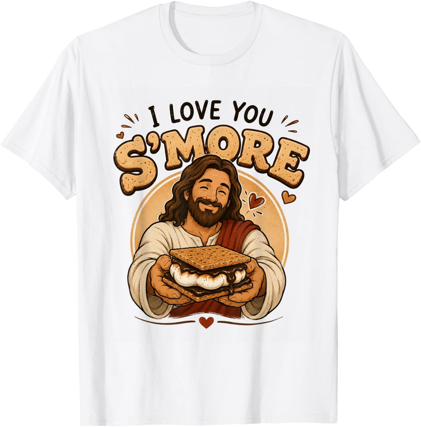 I Love You S'More Than You Know Funny Christian Camping T-Shirt - T-Shirt | White