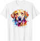 Yellow Labrador Dog Graphic T-Shirt - T-Shirt | White