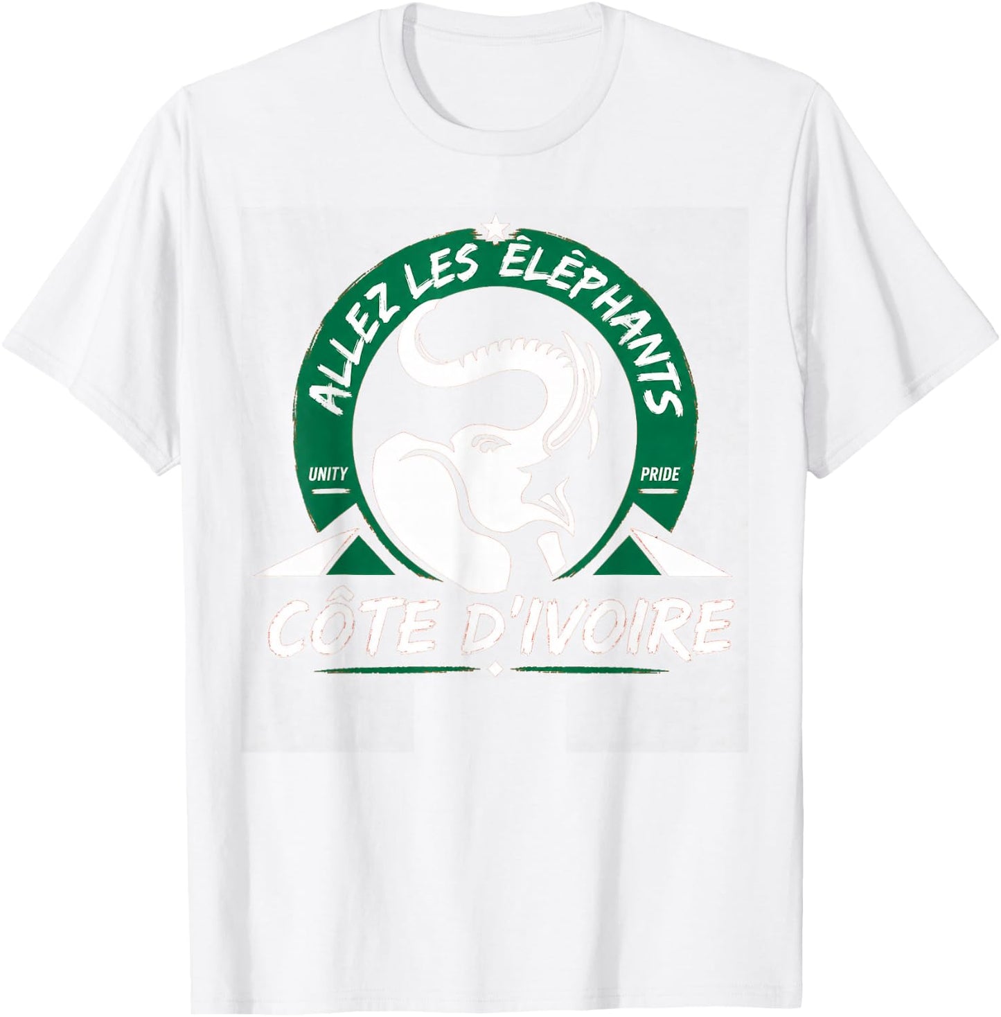 Ivory Coast Pride Cote D'Ivoire Heritage Elephant Flag T-Shirt - T-Shirt | White