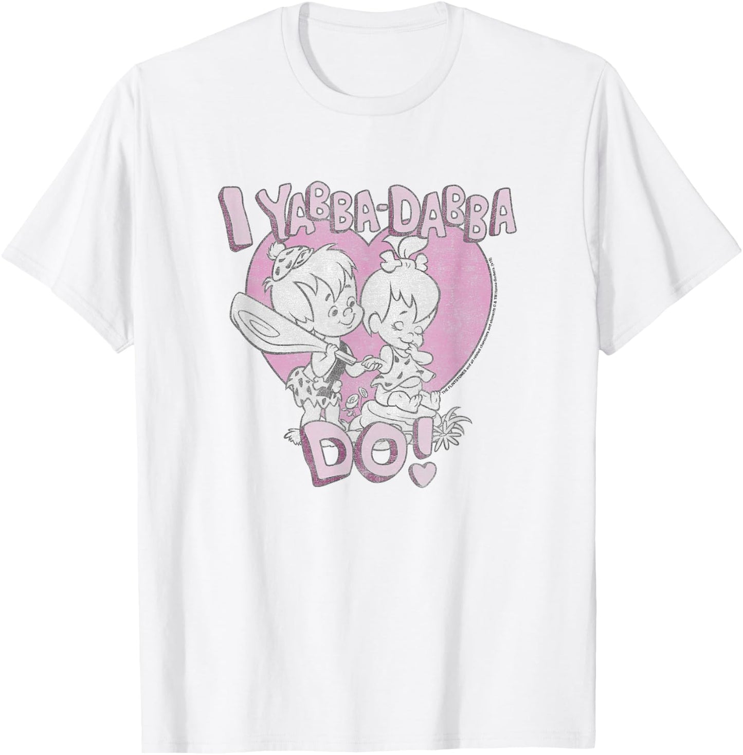 The Flintstones Pebbles & Bam-Bam I Yabba-Dabba Do! Small T-Shirt - T-Shirt | White