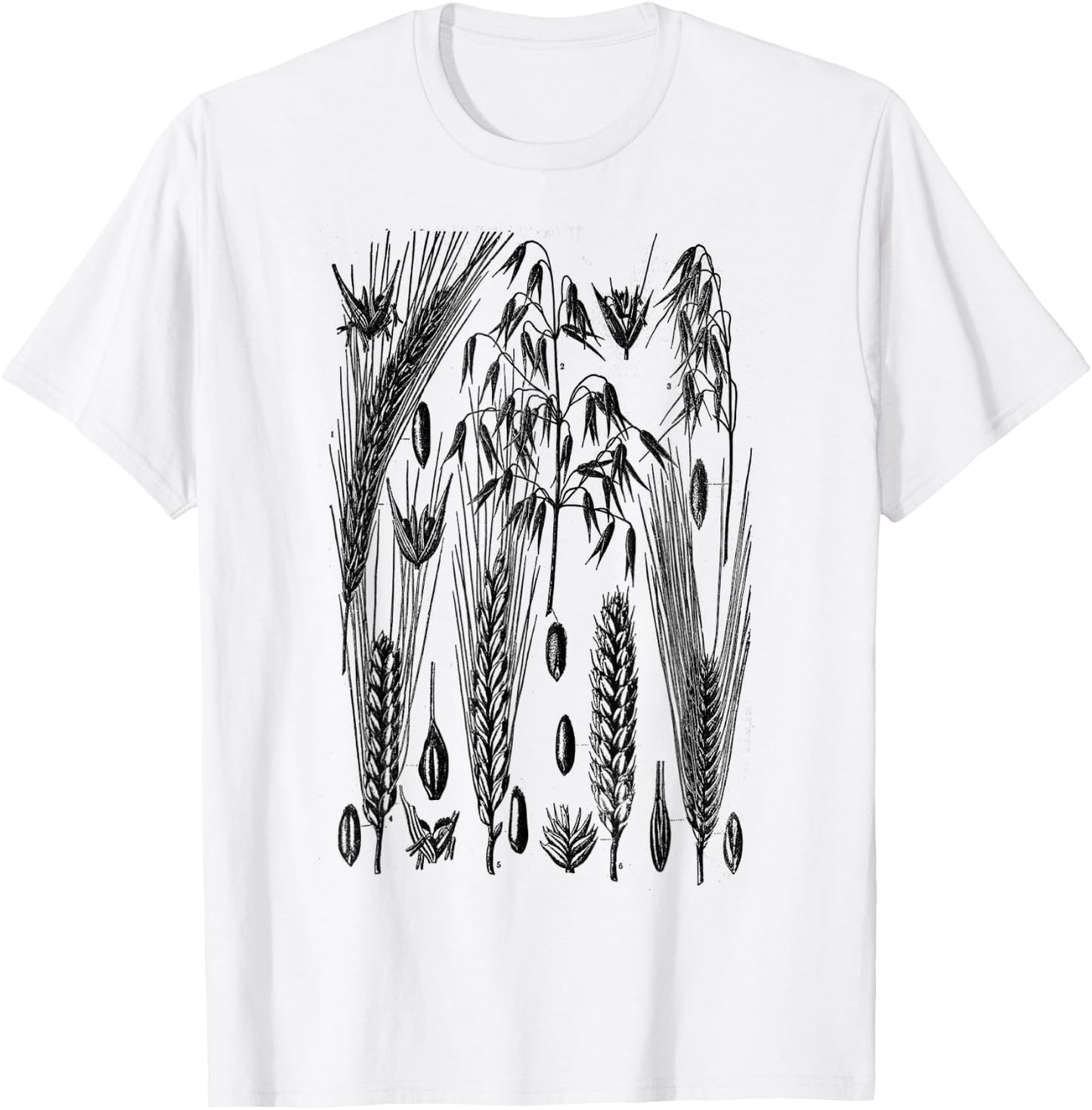 Farmers Grain Wheat Farm Family Wheat Vintage Wheat Print T-Shirt - T-Shirt | White