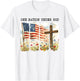 God Fourth of July Flag Jesus Patriotic Christian Men Women T-Shirt - T-Shirt | White