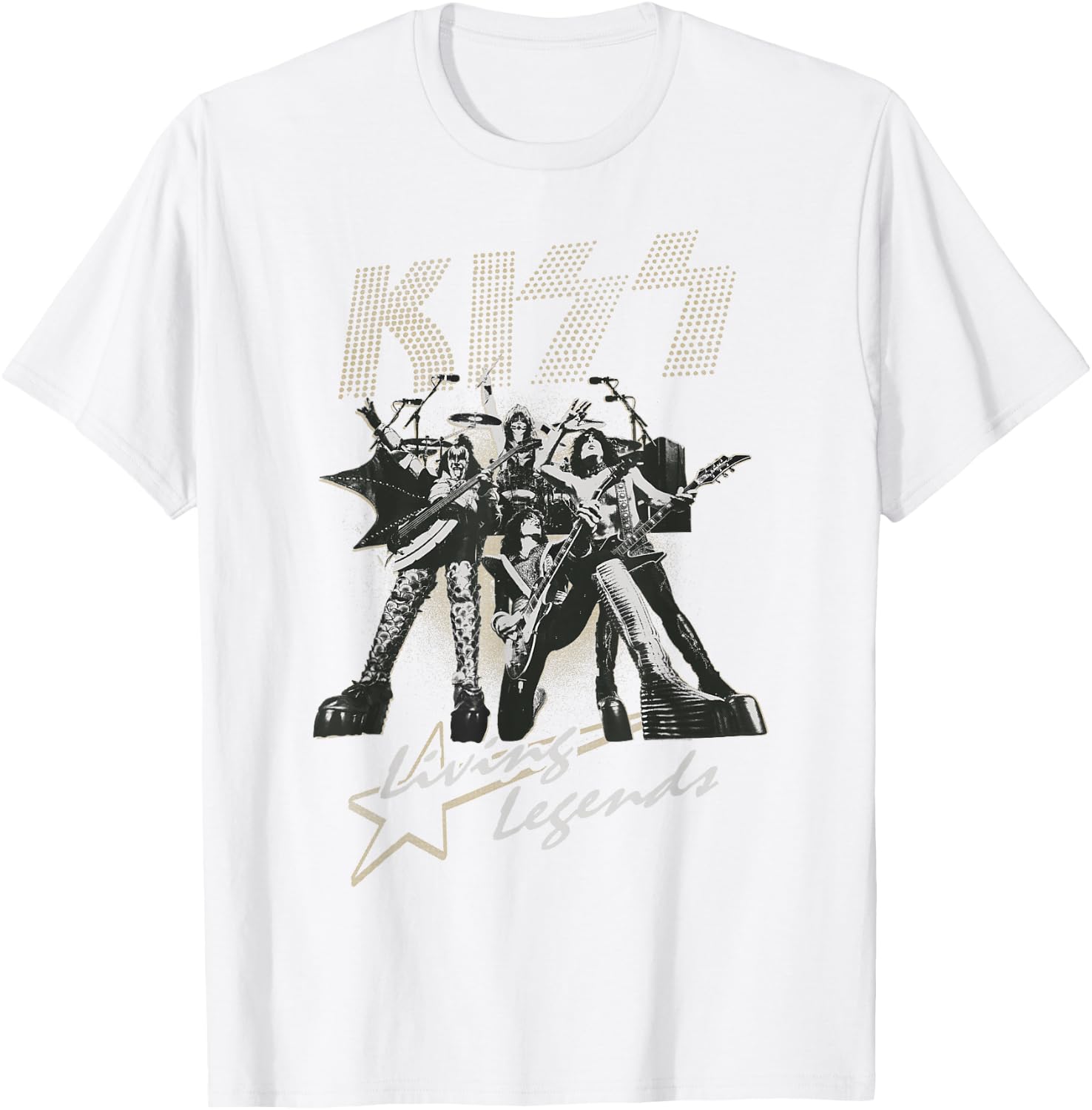 KISS - Lightning Legends (White) T-Shirt - T-Shirt | White