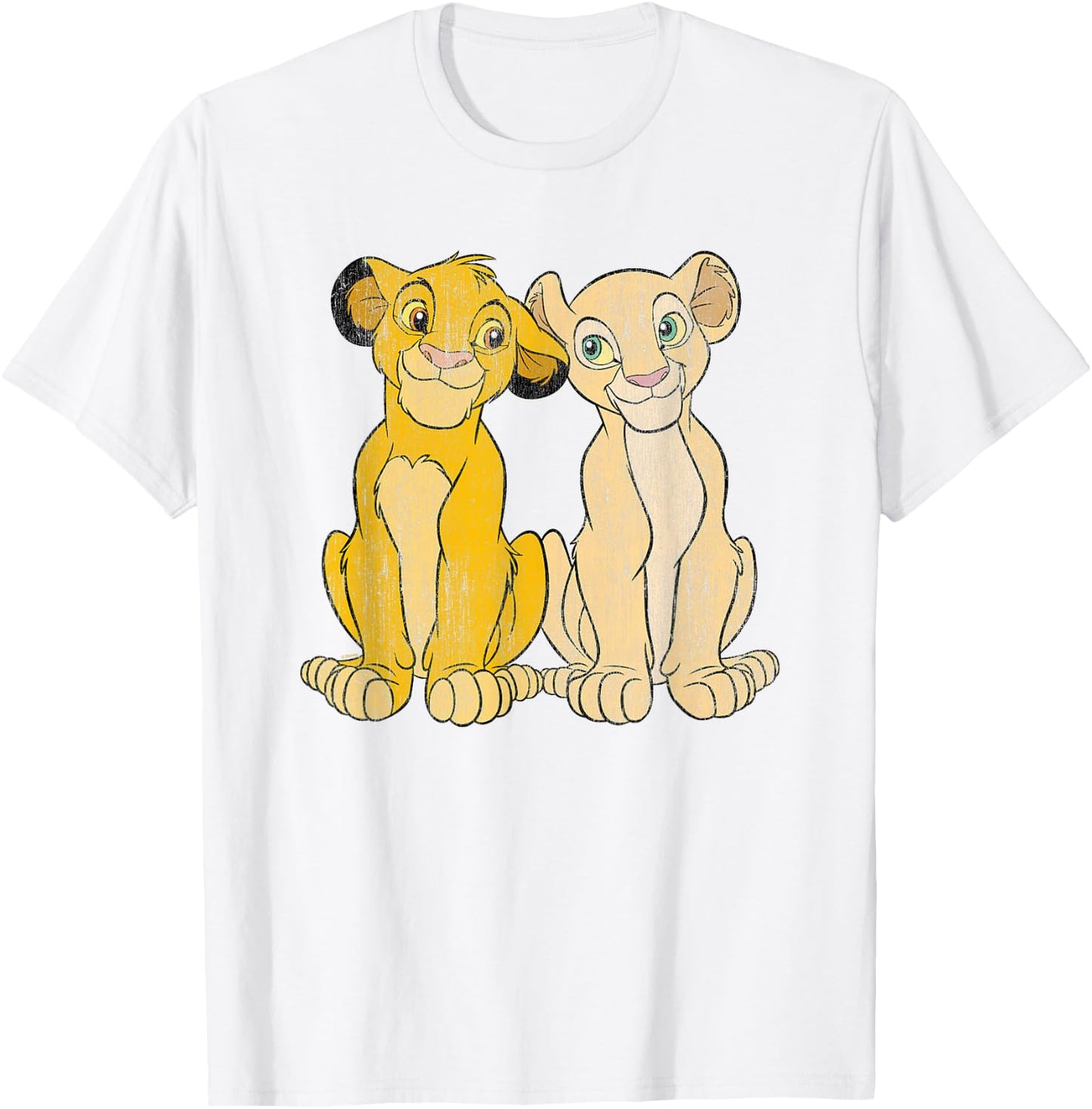 The Lion King Simba And Nala BILKNG00068 T-Shirt - T-Shirt | White