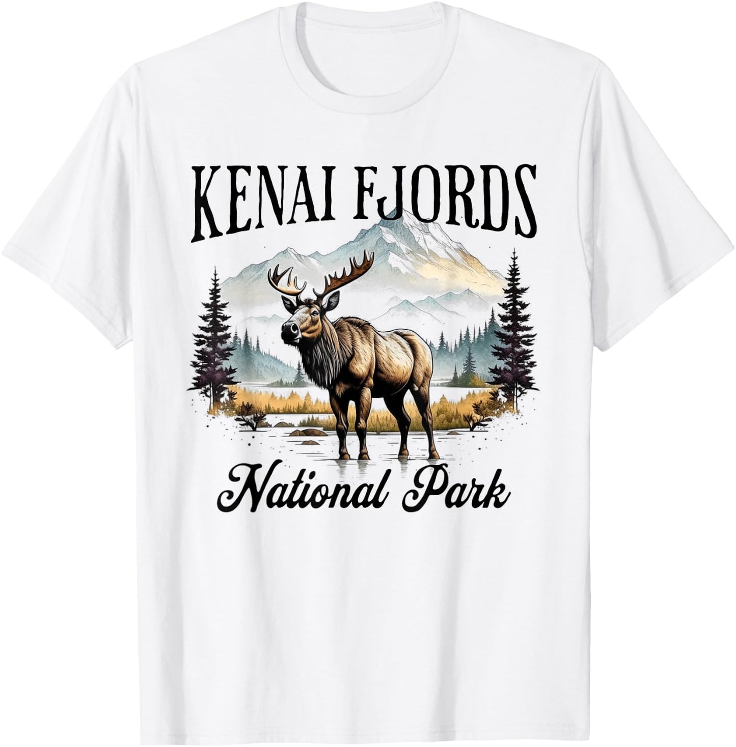 Kenai Fjords National Park T-Shirt - T-Shirt | White