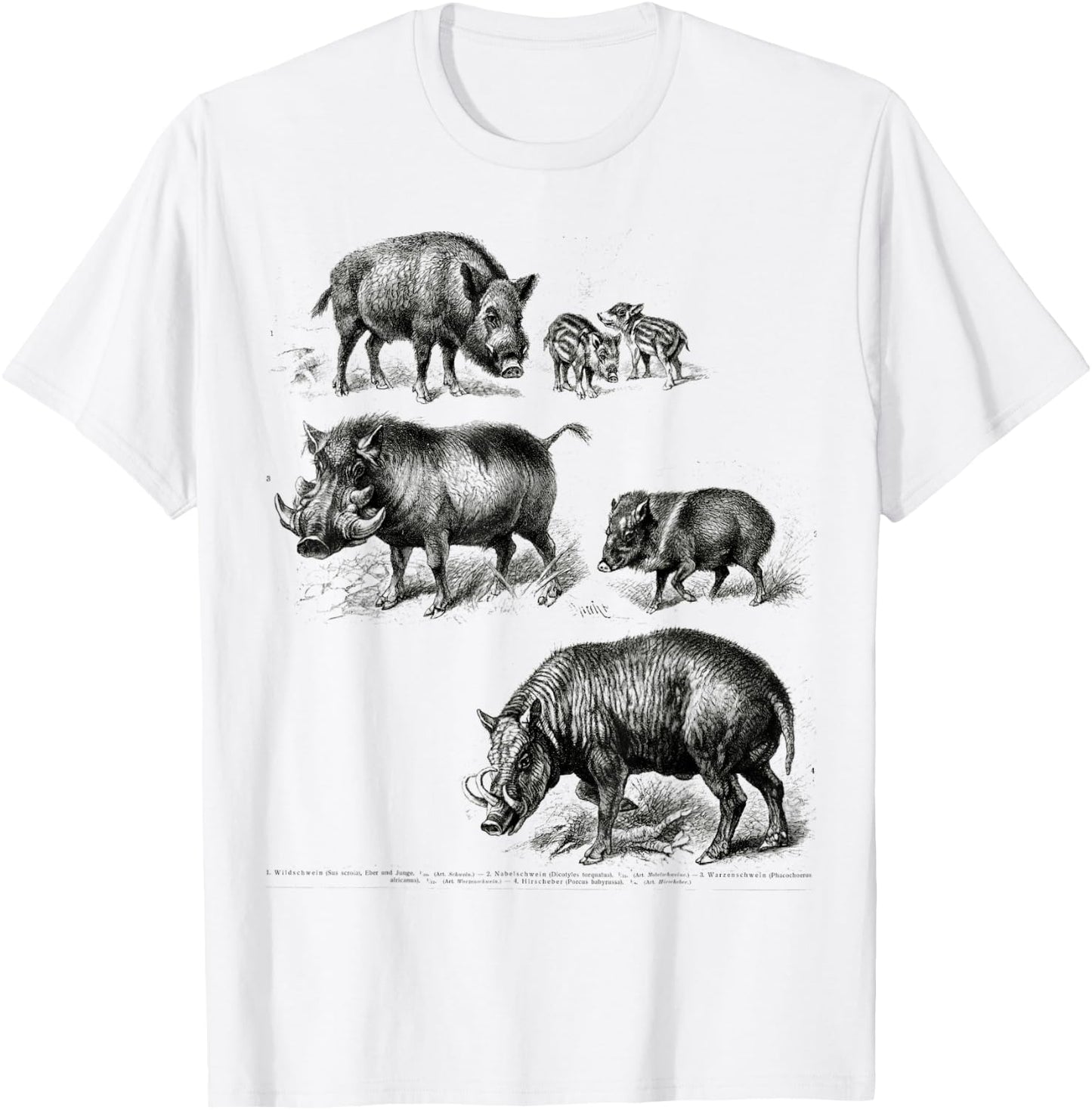 Boar Hunter Wild Pig Hunting Designs Vintage Boar T-Shirt - T-Shirt | White