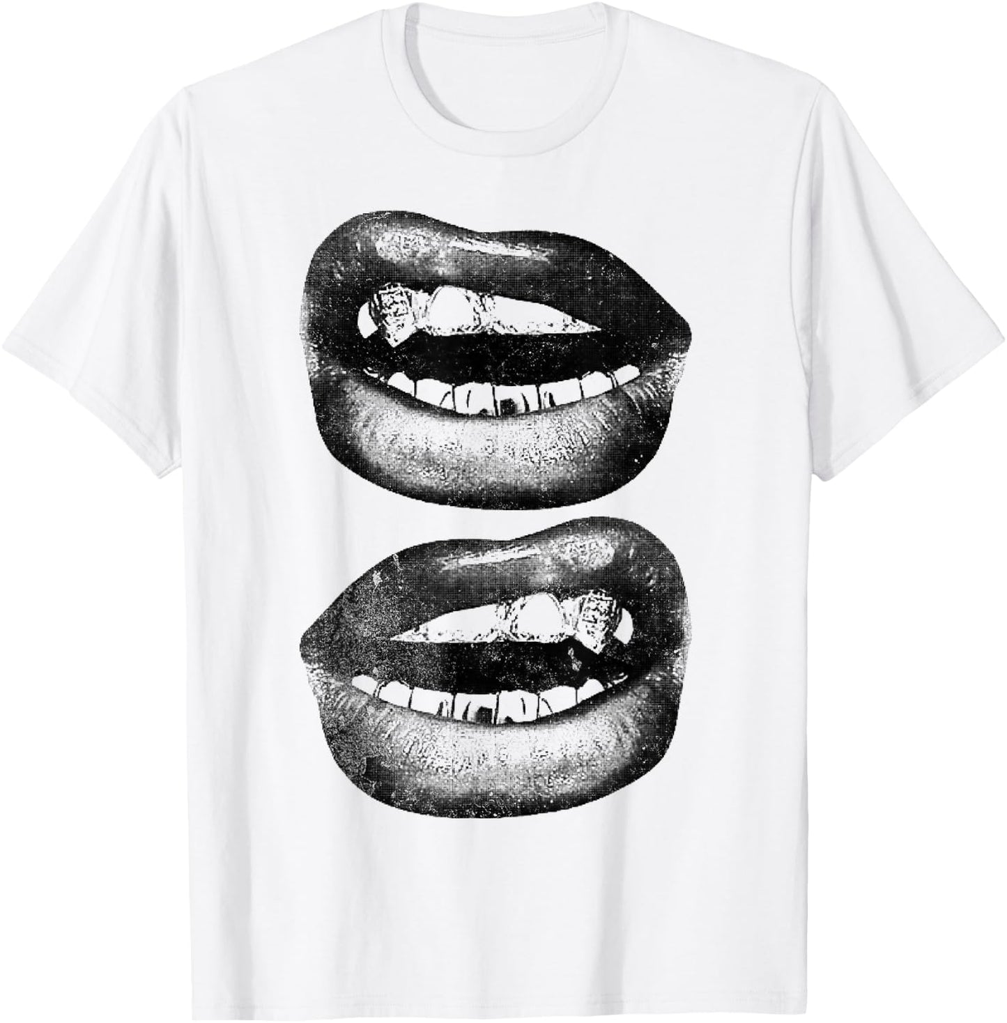 Y2K Grill T-Shirt - T-Shirt | White