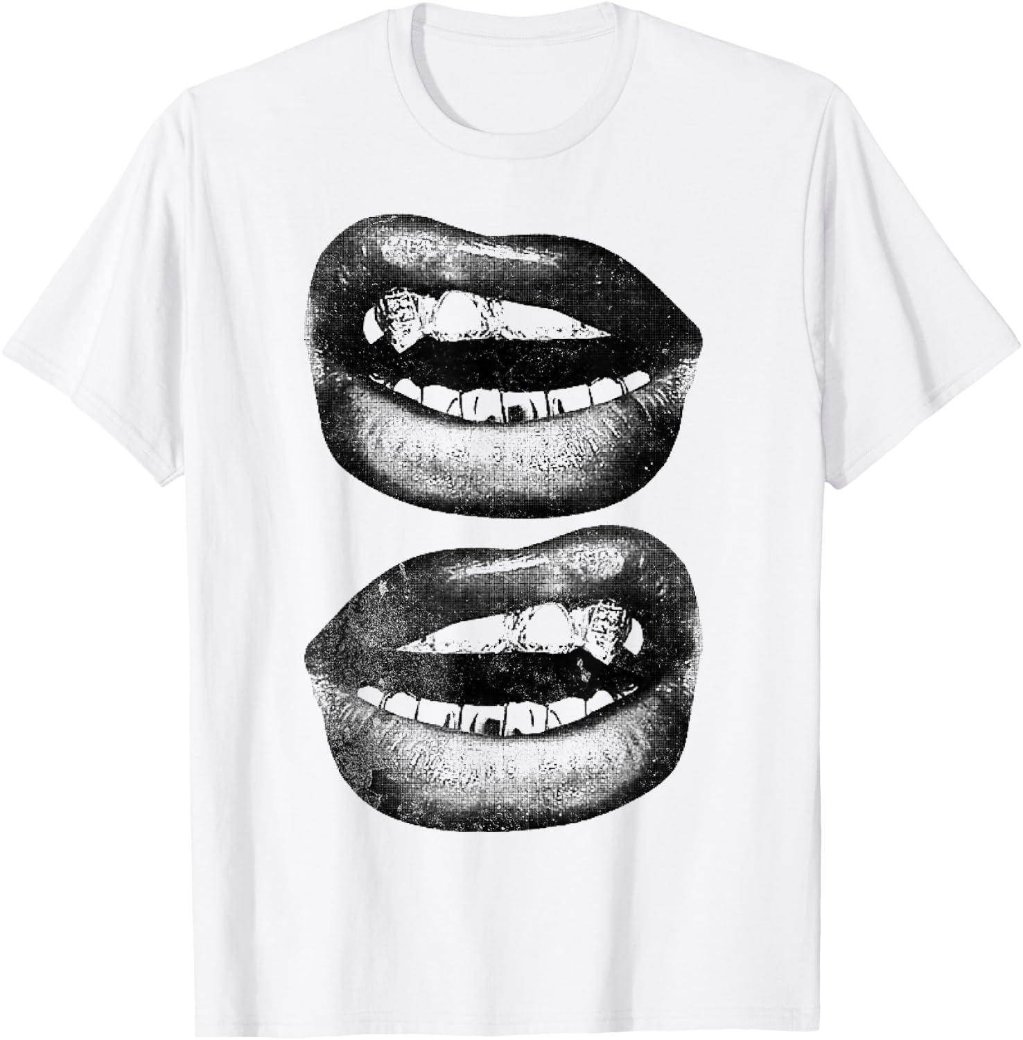 Y2K Grill T-Shirt - T-Shirt | White