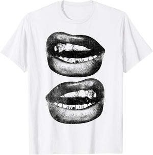 Y2K Grill T-Shirt - T-Shirt | White