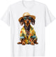 Summer Dog Dackel & Dachshund T-Shirt - T-Shirt | White