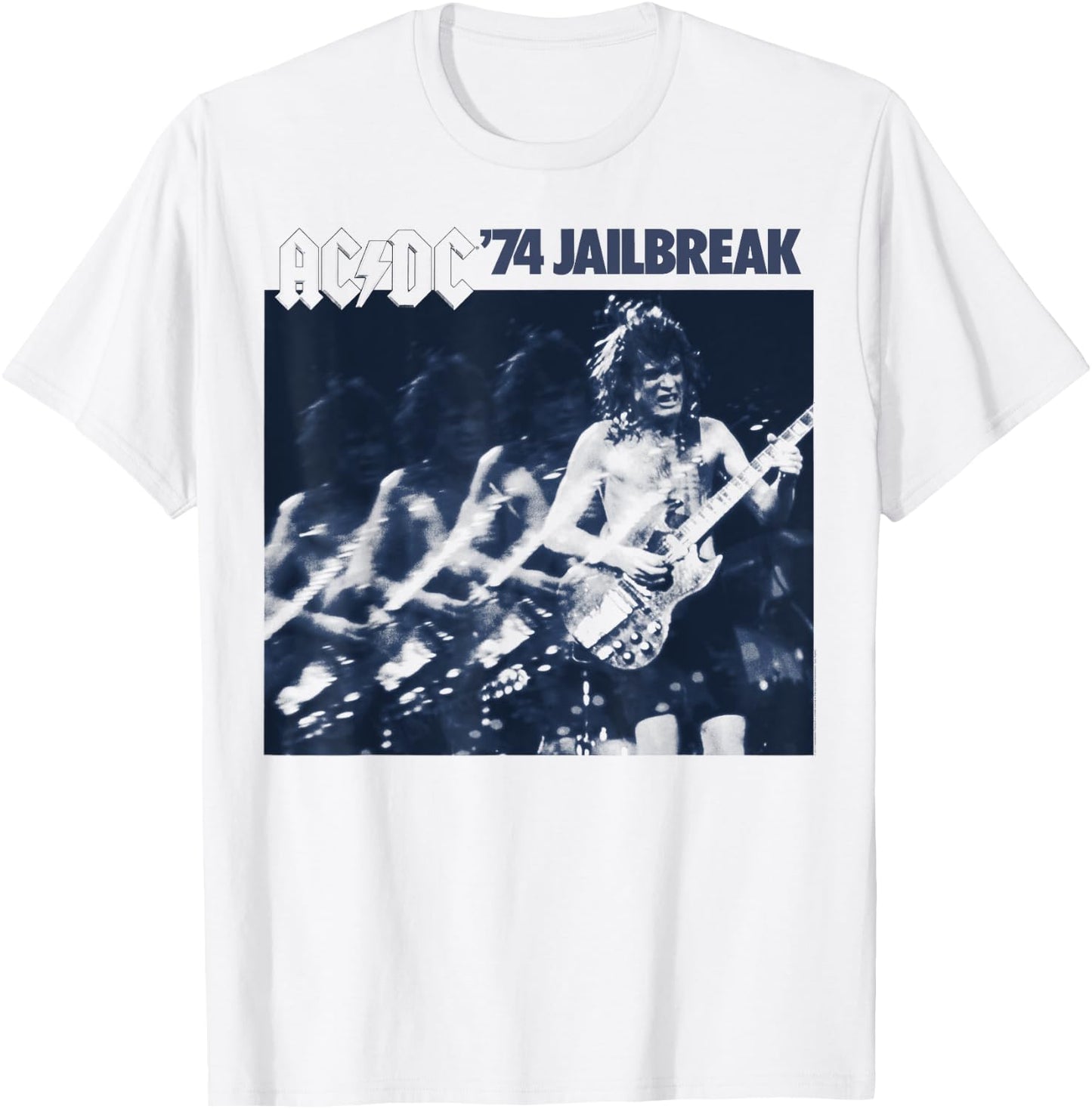 AC/DC - The cover of the 1974 EP Jailbreak has disappeared T-Shirt - T-Shirt | White