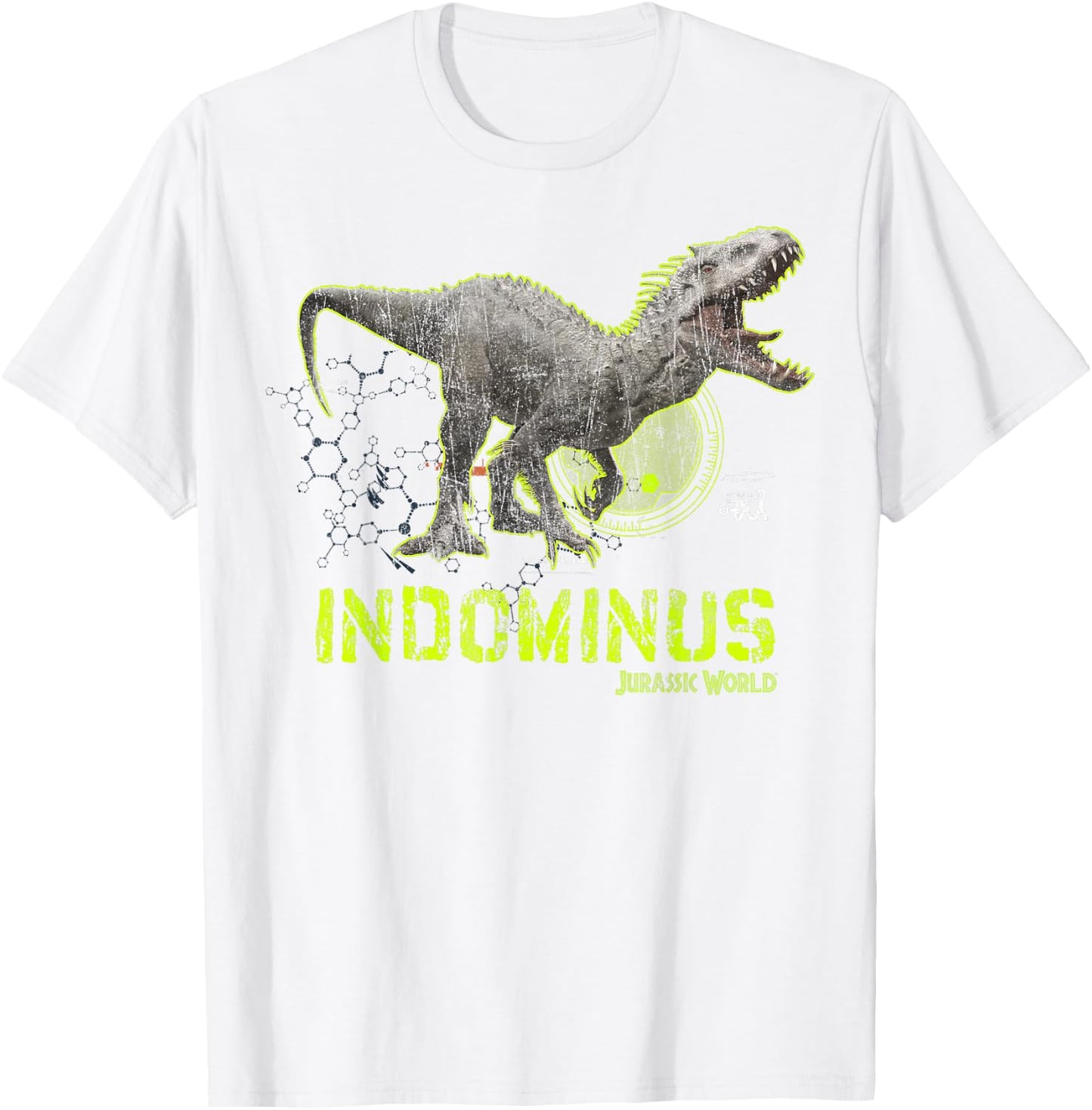 Jurassic World Indominus Rex DNA Tech T-Shirt - T-Shirt | White