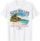 Seychelles - Vintage Tropical Paradise - Indian Ocean T-Shirt - T-Shirt | White