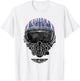 Top Gun Maverick Helmet , grey, S T-Shirt - T-Shirt | White