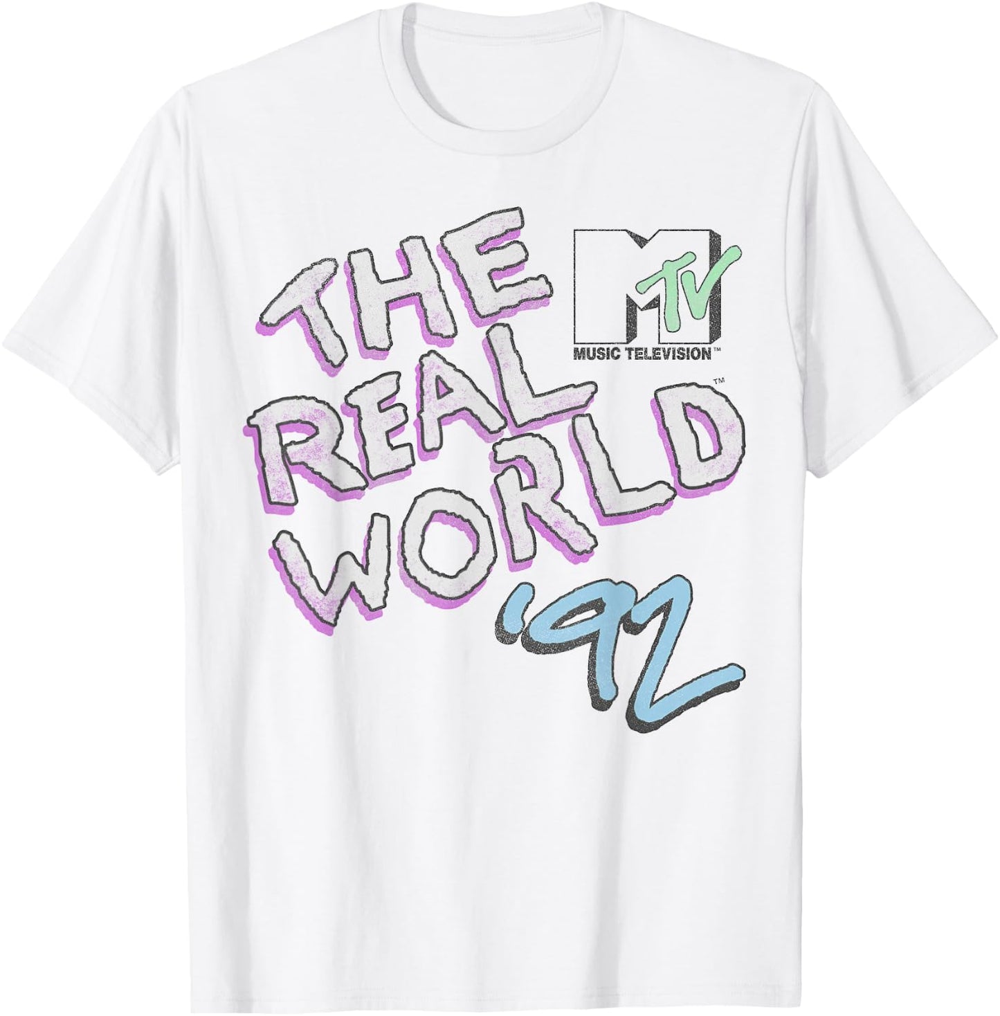 MTV The Real World '92 Vintage Logo T-Shirt - T-Shirt | White