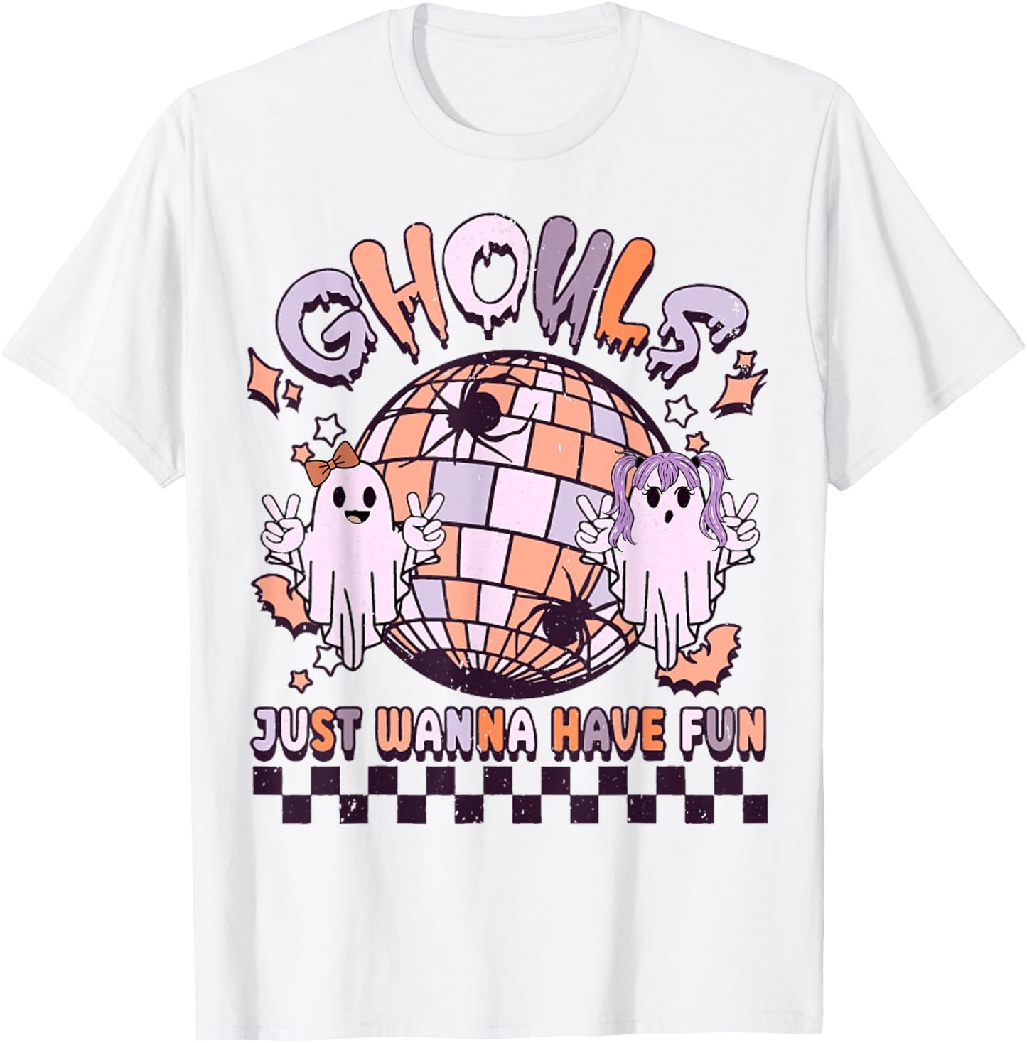 Ghouls Just Wanna Have Fun Women's Retro Halloween Costume T-Shirt - T-Shirt | White