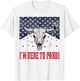 I'm Here to Pardi Vintage Retro Western Bull-Skull T-Shirt - T-Shirt | White