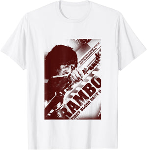 Rambo First Blood Teil II Du musst Krieg werden T-Shirt - T-Shirt | White