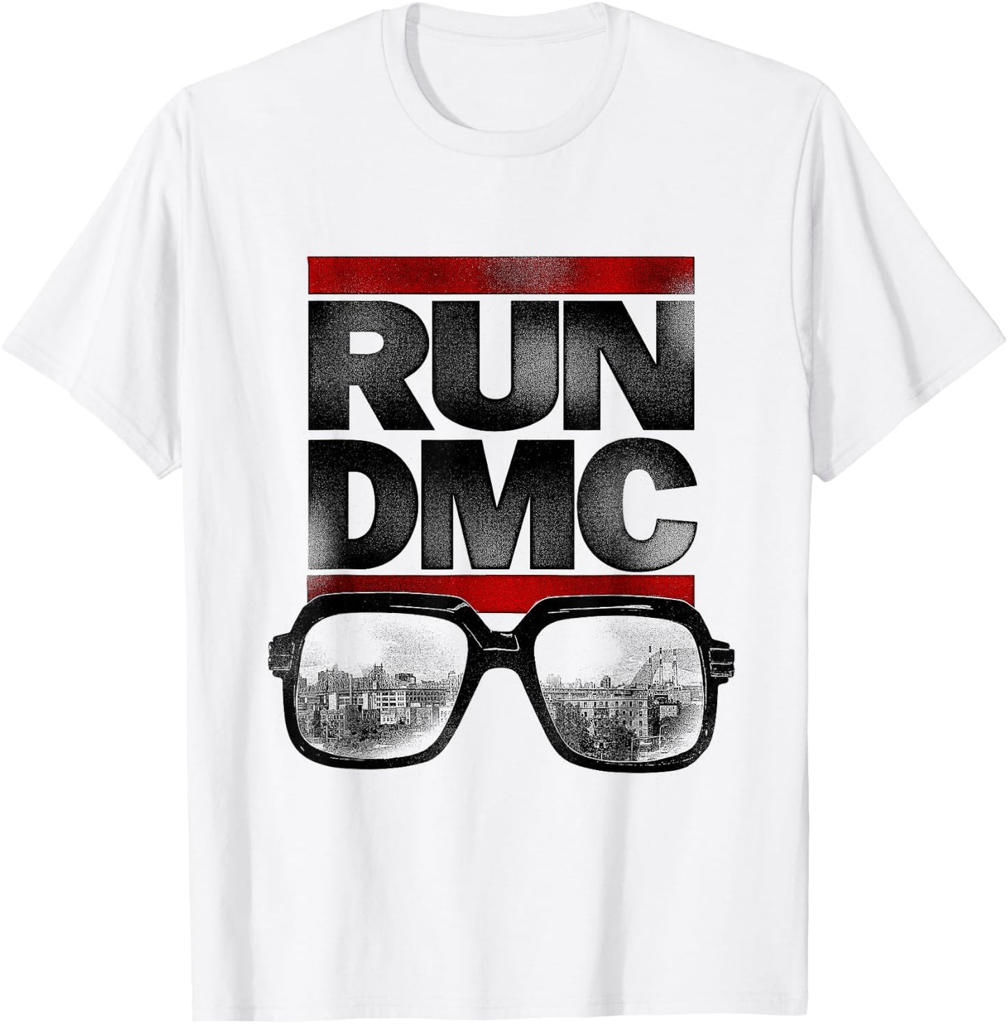 Run DMC Glasses T-Shirt - T-Shirt | White
